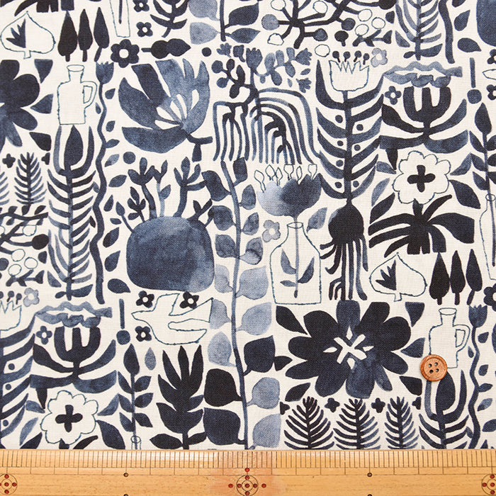 Cotton muslin Inkjet Printed Fabric - uwaru “tsudoi ”2024 - nomura tailor