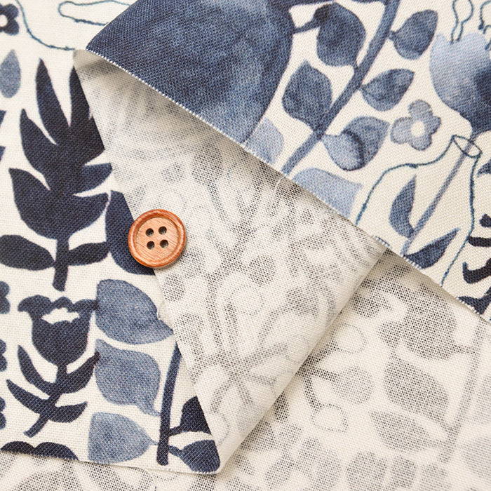 Cotton muslin Inkjet Printed Fabric - uwaru “tsudoi ”2024 - nomura tailor