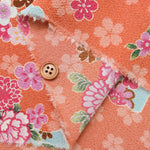 Polyester Nikkoshi Chirimen Printed Fabric - Folding Fan - nomura tailor