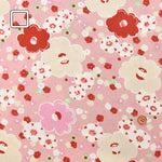 Polyester Nikkoshi Chirimen Printed Fabric - Camellia - nomura tailor