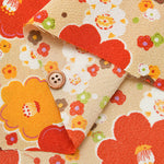Polyester Nikkoshi Chirimen Printed Fabric - Camellia - nomura tailor
