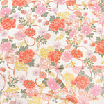 Polyester Nishikoshi Chirimen Printed Fabric - Hana (Floral) - nomura tailor