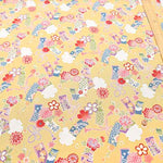 Polyester Nishikoshi Chirimen Printed Fabric - Tanzaku Pattern - nomura tailor
