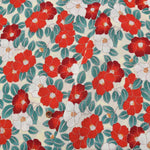 Polyester Chirimeprint Fabric Modern Camellia - nomura tailor