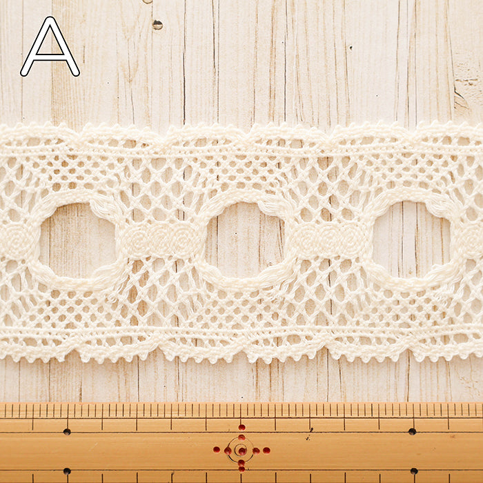 7cm Wide Natural Craft Lace - nomura tailor