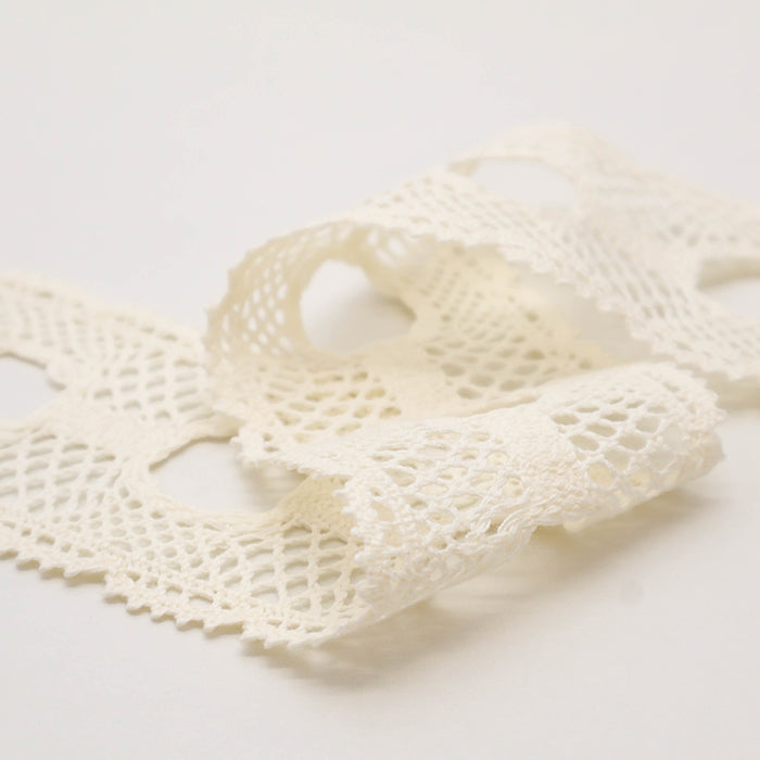 7cm Wide Natural Craft Lace - nomura tailor