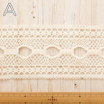 9cm Wide Natural Craft Lace - nomura tailor
