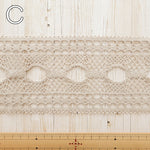 9cm Wide Natural Craft Lace - nomura tailor