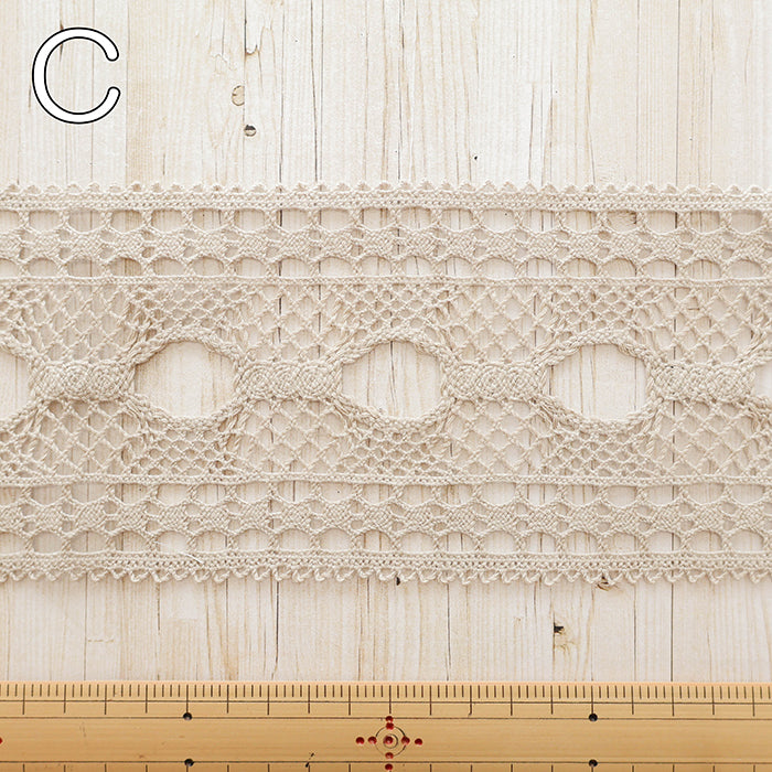 9cm Wide Natural Craft Lace - nomura tailor