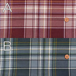 Cotton Corduroy Printed Fabric – Check - nomura tailor