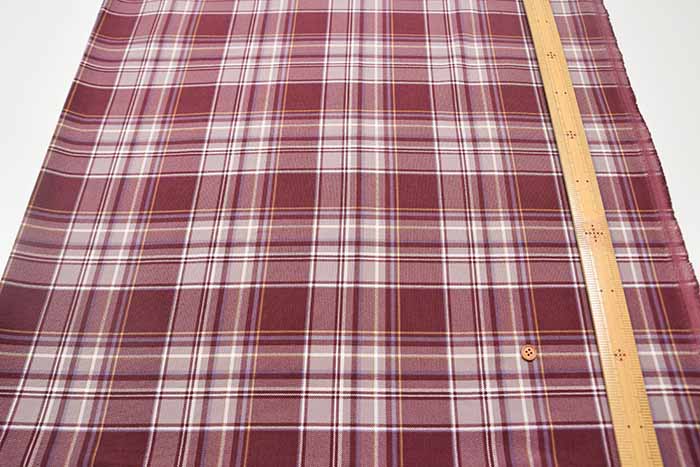 Cotton Corduroy Printed Fabric – Check - nomura tailor