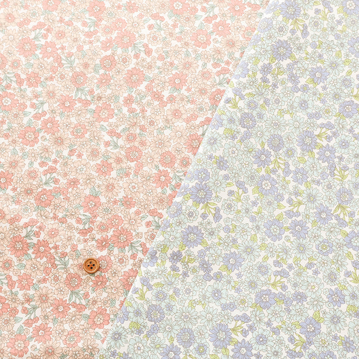 T/C Broadcloth Fabric - Flower - nomura tailor