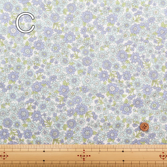 T/C Broadcloth Fabric - Flower - nomura tailor