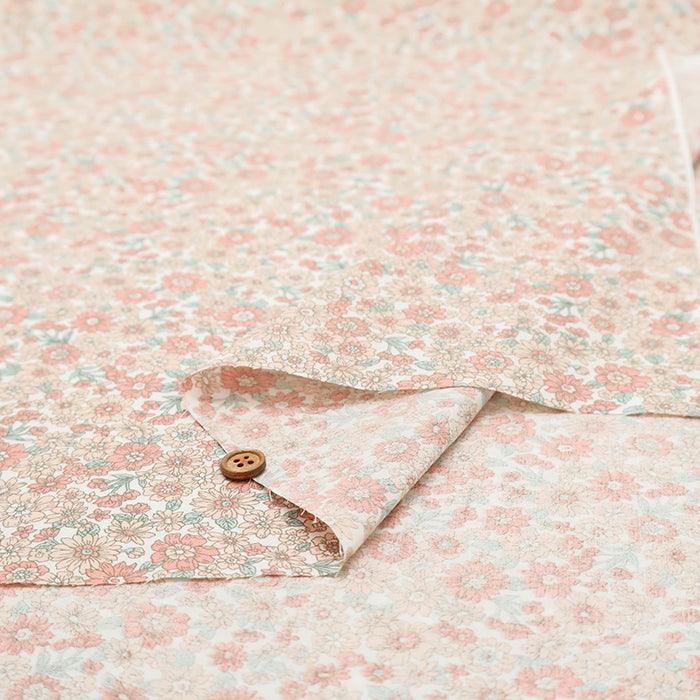 T/C Broadcloth Fabric - Flower - nomura tailor