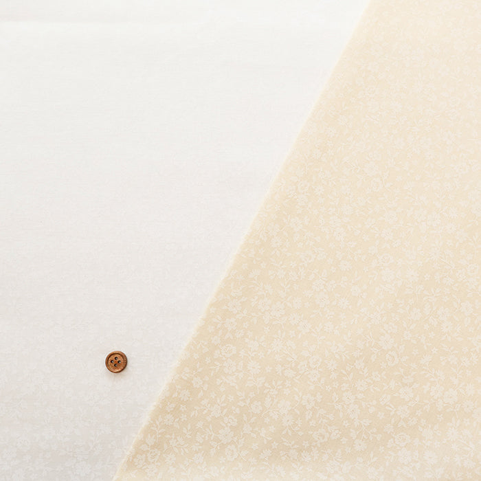 Cotton Muslin Lacquer Print Fabric - Flower - nomura tailor