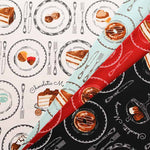 Cotton Oxford Fabric - Chocolatic memory - Sweets - nomura tailor