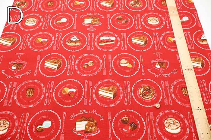 Cotton Oxford Fabric - Chocolatic memory - Sweets - nomura tailor