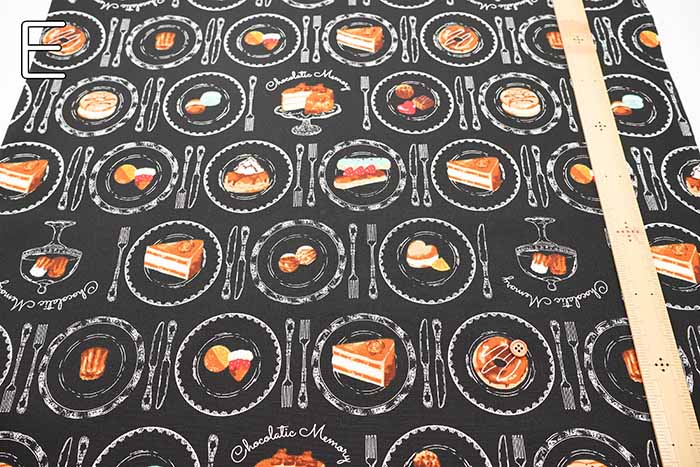 Cotton Oxford Fabric - Chocolatic memory - Sweets - nomura tailor