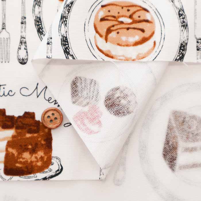 Cotton Oxford Fabric - Chocolatic memory - Sweets - nomura tailor