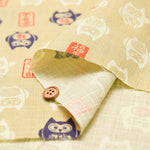 Cotton Dobby Fabric  - Owl - nomura tailor