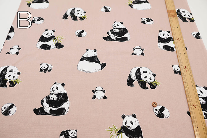 Cotton Oxford Fabric - Panda - nomura tailor