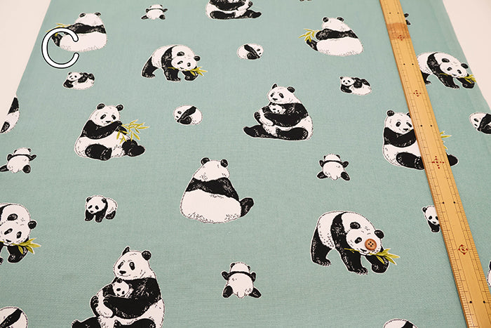 Cotton Oxford Fabric - Panda - nomura tailor
