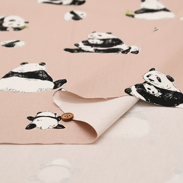 Cotton Oxford Fabric - Panda - nomura tailor