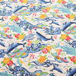Cotton Broadcloth Fabric - Bingata Style - nomura tailor