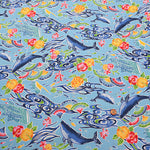 Cotton Broadcloth Fabric - Bingata Style - nomura tailor