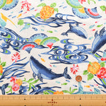 Cotton Broadcloth Fabric - Bingata Style - nomura tailor