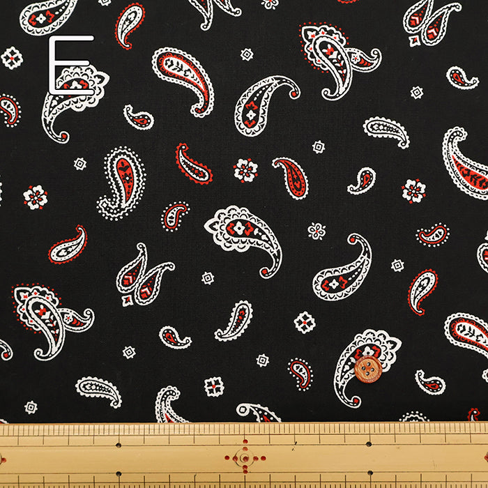 Cotton Scare Printed Fabric - Paisley - nomura tailor
