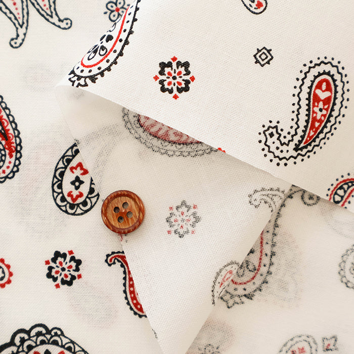 Cotton Scare Printed Fabric - Paisley - nomura tailor