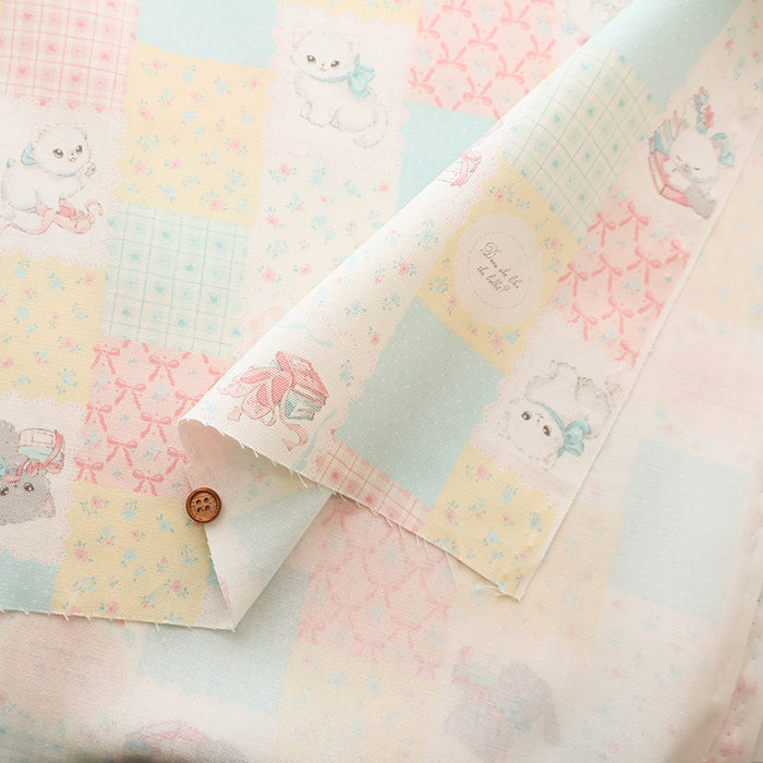 Cotton Oxford Fabric Patchwork - Cat - nomura tailor