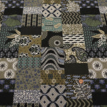 Cotton Muslin printed Fabric  - African Patchwork - nomura tailor