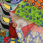 Cotton Muslin printed Fabric  - African Patchwork - nomura tailor