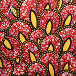 Cotton Muslin printed Fabric - African Flower - nomura tailor