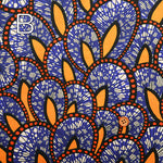 Cotton Muslin printed Fabric - African Flower - nomura tailor