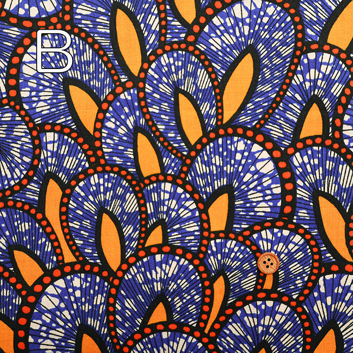 Cotton Muslin printed Fabric - African Flower - nomura tailor
