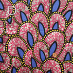 Cotton Muslin printed Fabric - African Flower - nomura tailor