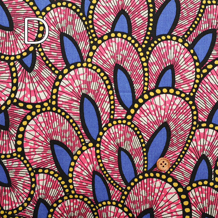 Cotton Muslin printed Fabric - African Flower - nomura tailor