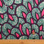 Cotton Muslin printed Fabric - African Flower - nomura tailor