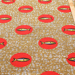 Cotton Muslin printed Fabric  - African Fish - nomura tailor