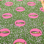 Cotton Muslin printed Fabric  - African Fish - nomura tailor