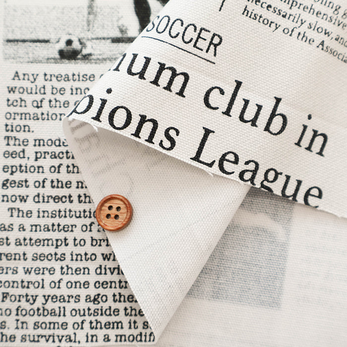 Cotton Oxford Fabric - News Paper - nomura tailor