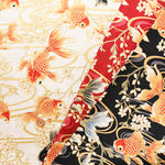 Cotton Dobby Fabric - Goldfish - nomura tailor