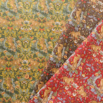 Cotton Muslin Printed Fabric - Flower and Horse - nomura tailor