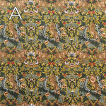 Cotton Muslin Printed Fabric - Flower and Horse - nomura tailor
