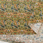Cotton Muslin Printed Fabric - Flower and Horse - nomura tailor