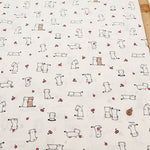 Cotton Muslin Printed Fabric - Ermine - nomura tailor