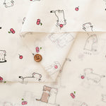 Cotton Muslin Printed Fabric - Ermine - nomura tailor